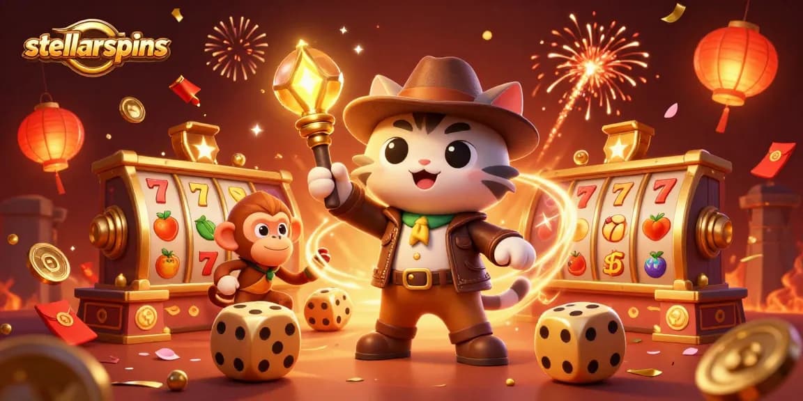 Engage in thrilling action as the stellarspins cat explorer uncovers a golden casino treasure.