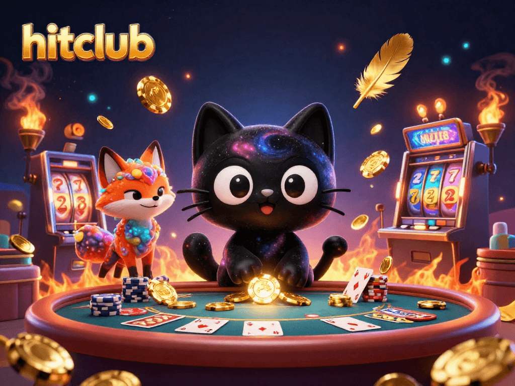 Experience hitclub's thrilling cosmic casino with vibrant characters and dynamic game elements.