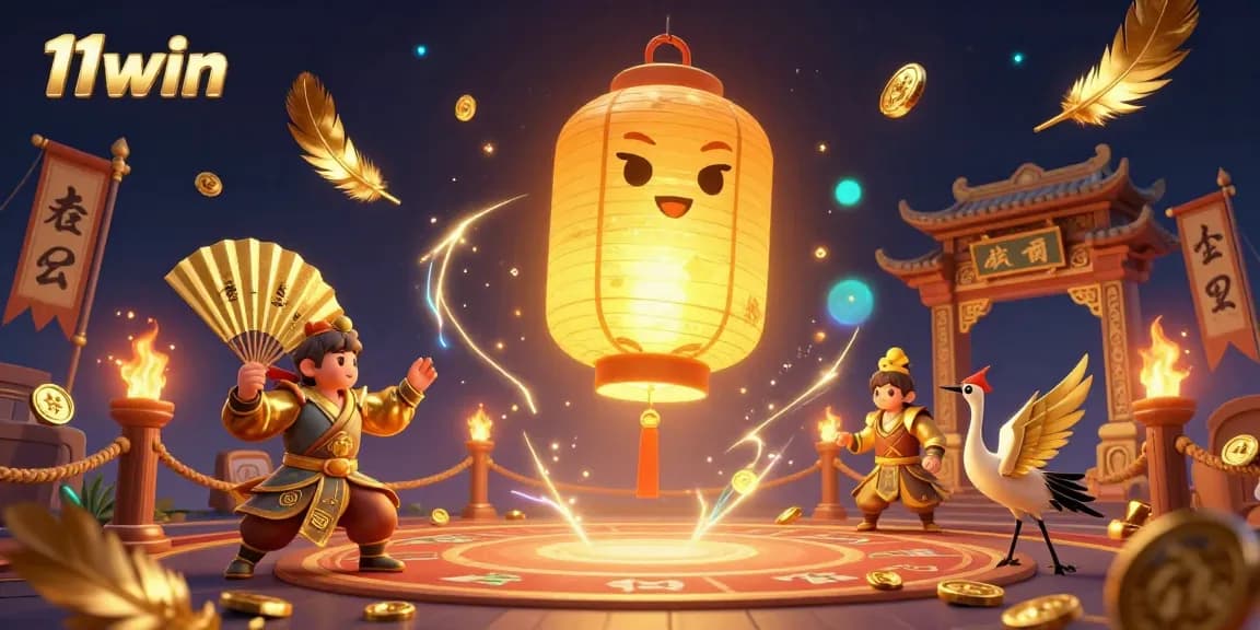 Experience thrilling gameplay with 11win at a vibrant casino featuring golden symbols and warriors.