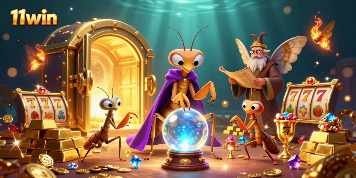 Experience the thrill of 11win with enchanting casino characters and vibrant treasures.