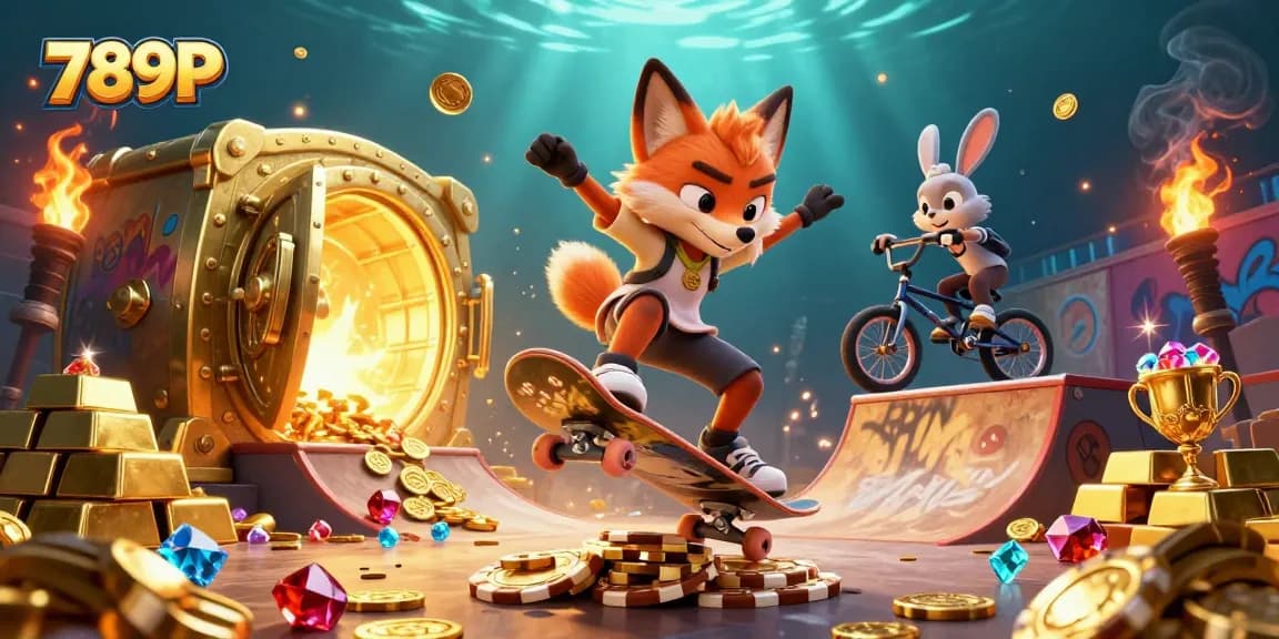 Experience the exciting world of 789P with vibrant characters and thrilling casino elements