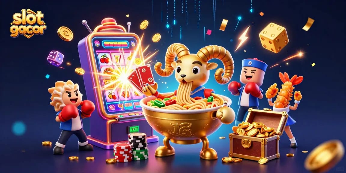 Experience thrilling gameplay at slot gacor with dynamic characters, vibrant elements, and casino excitement.