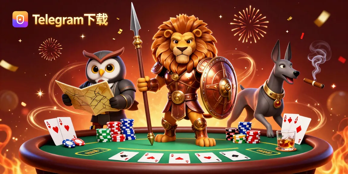 使用动态扑克元素与Telegram下载互动,展示生动的赌场行动和策略。