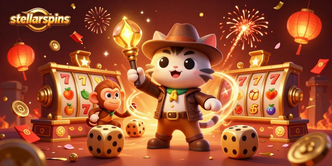Engage in thrilling action as the stellarspins cat explorer uncovers a golden casino treasure.