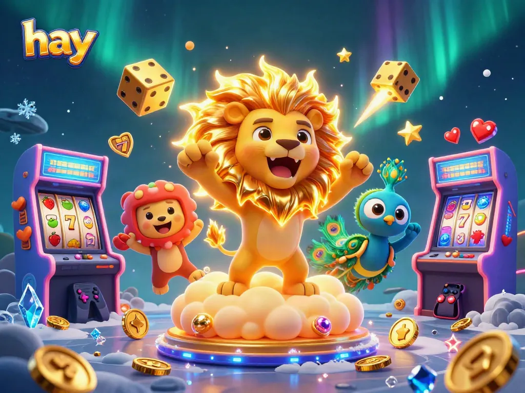 Experience thrilling winnings at casinos with hay-themed games and vibrant characters.