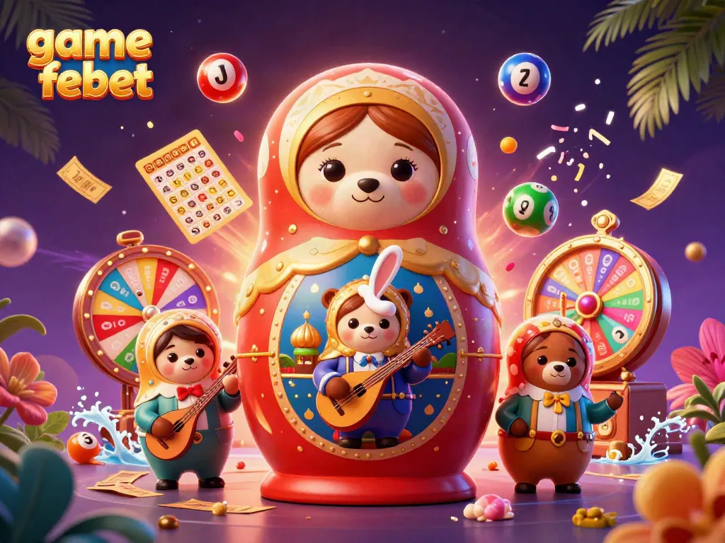 Engage with game febet through vibrant visuals of 3D casino characters and exciting elements.
