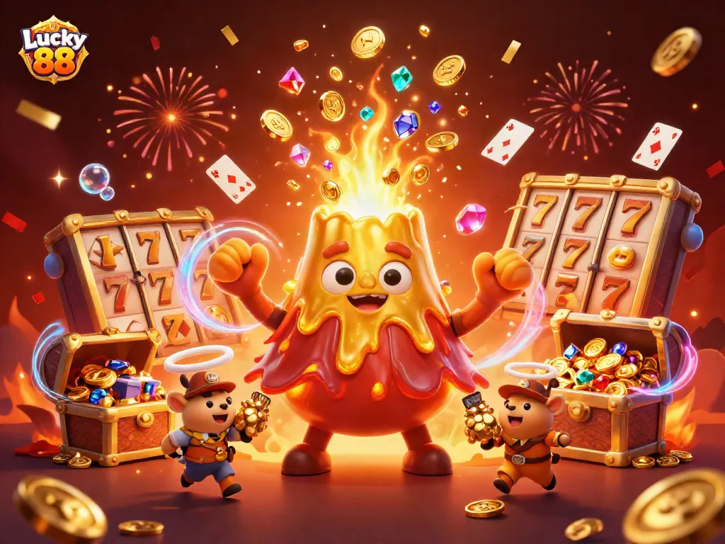 Spin and win big with Lucky 88 in this vibrant casino explosion of treasures and excitement.