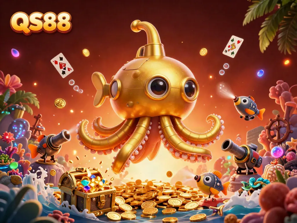 Experience exciting gameplay at QS88 with our thrilling golden kraken submarine adventure.