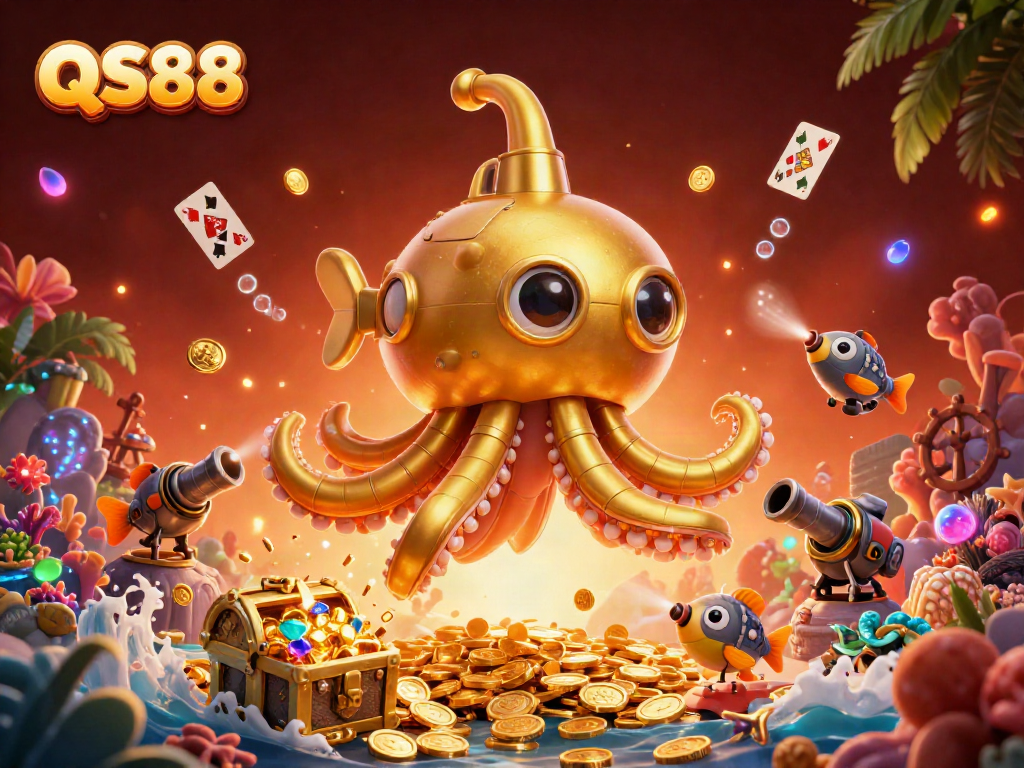 Experience exciting gameplay at QS88 with our thrilling golden kraken submarine adventure.