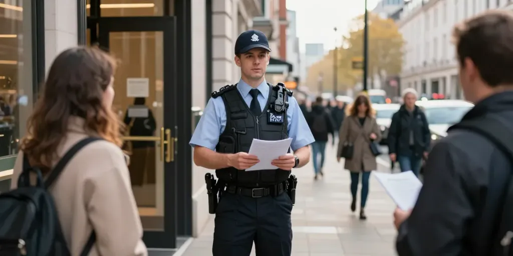 Security Company providing trusted local services with professional guard in London.